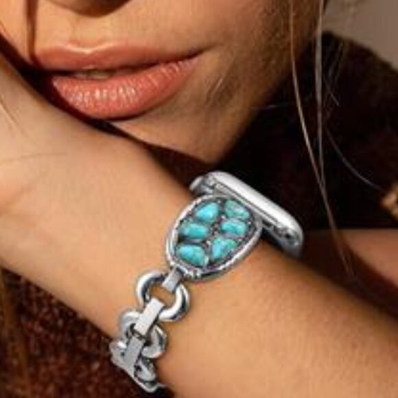 NEW Stone Apple Watch Band Bracelet - Picture 2 of 6